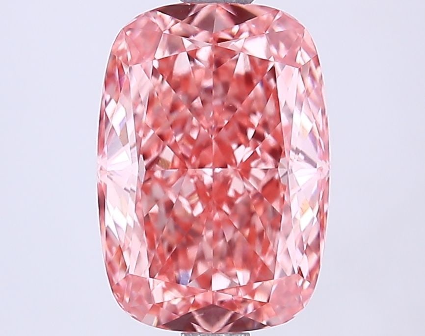Loose Diamond - CUSHION MODIFIED 2.52ct Fancy Vivid Pink VVS2: Loose Diamond - CUSHION MODIFIED 2.52ct Fancy Vivid Pink VVS2 Source: This is a real non-mined Diamond that has been grown in a lab Shape: CUSHION MODIFIED Carats: 2.52 Color: Fancy Vivid Pink Certifi