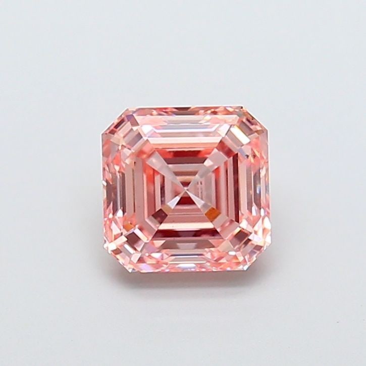 Loose Diamond - ASSCHER 2.51ct Fancy Intense Pink VS2: Loose Diamond - ASSCHER 2.51ct Fancy Intense Pink VS2 Source: This is a real non-mined Diamond that has been grown in a lab Shape: ASSCHER Carats: 2.51 Color: Fancy Intense Pink Certification: IGI Vid