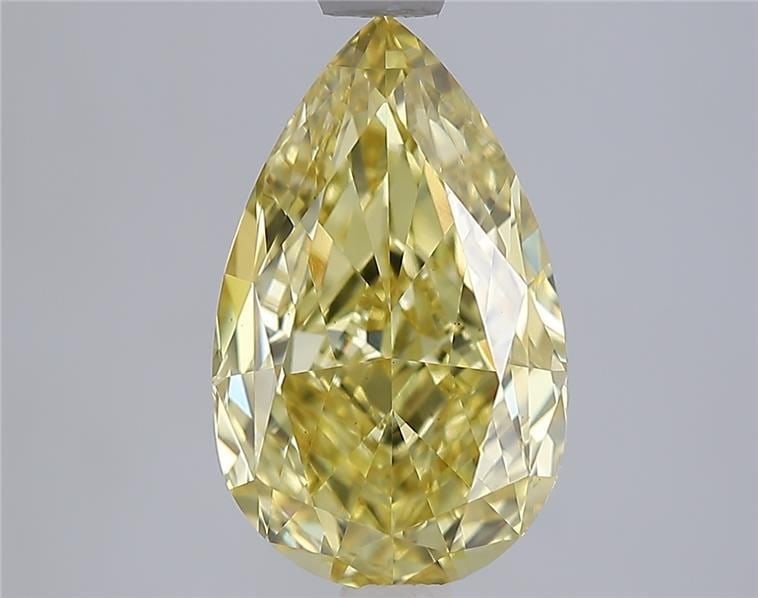 Loose Diamond - PEAR 3.07ct Fancy Vivid Yellow VVS2: Loose Diamond - PEAR 3.07ct Fancy Vivid Yellow VVS2 Source: This is a real non-mined Diamond that has been grown in a lab Shape: PEAR Carats: 3.07 Color: Fancy Vivid Yellow Certification: IGI Video: