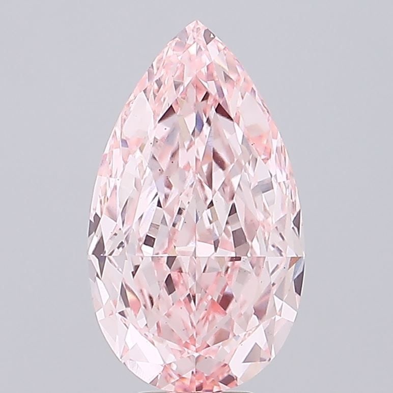 Loose Diamond - PEAR 9.77ct Fancy Intense Pink VS1: Loose Diamond - PEAR 9.77ct Fancy Intense Pink VS1 Source: This is a real non-mined Diamond that has been grown in a lab Shape: PEAR Carats: 9.77 Color: Fancy Intense Pink Certification: IGI Video: