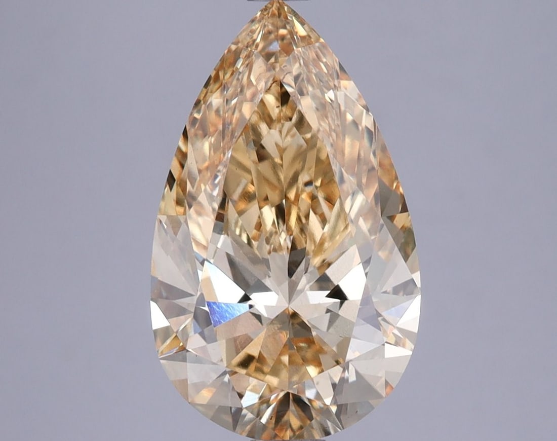 Loose Diamond - PEAR 3.77ct Fancy Intense Yellow VS1: Loose Diamond - PEAR 3.77ct Fancy Intense Yellow VS1 Source: This is a real non-mined Diamond that has been grown in a lab Shape: PEAR Carats: 3.77 Color: Fancy Intense Yellow Certification: IGI Video