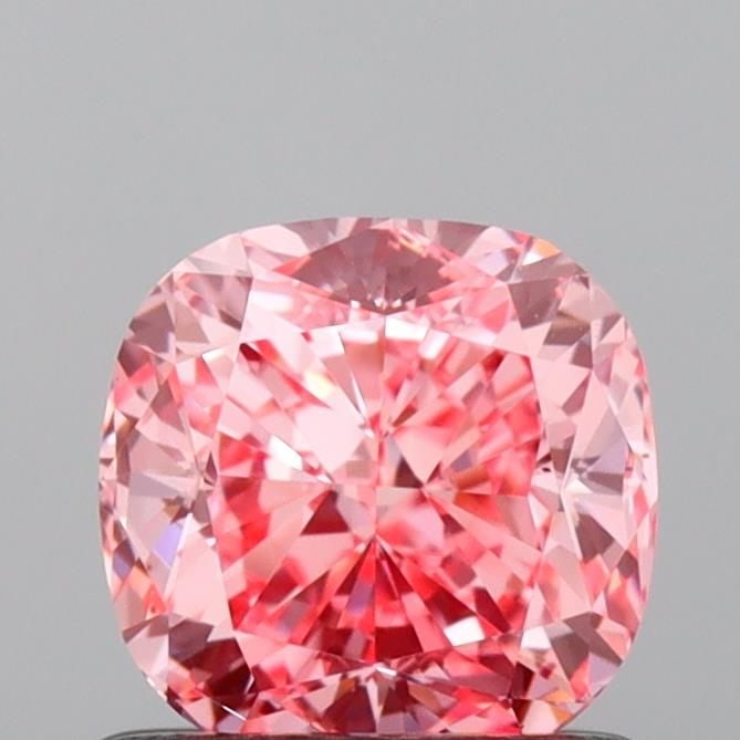 Loose Diamond - CUSHION MODIFIED 0.95ct Fancy Vivid Pink VS1: Loose Diamond - CUSHION MODIFIED 0.95ct Fancy Vivid Pink VS1 Source: This is a real non-mined Diamond that has been grown in a lab Shape: CUSHION MODIFIED Carats: 0.95 Color: Fancy Vivid Pink Certific