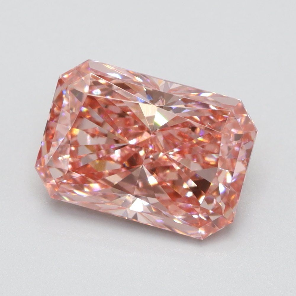 Loose Diamond - RADIANT 1.03ct Fancy Vivid Pink VS1: Loose Diamond - RADIANT 1.03ct Fancy Vivid Pink VS1 Source: This is a real non-mined Diamond that has been grown in a lab Shape: RADIANT Carats: 1.03 Color: Fancy Vivid Pink Certification: NONE Video: