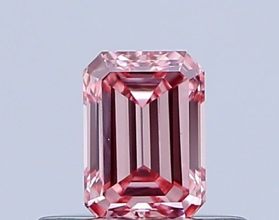 Loose Diamond - EMERALD 0.31ct Fancy Light Reddish Pink VVS1: Loose Diamond - EMERALD 0.31ct Fancy Light Reddish Pink VVS1 Source: This is a real non-mined Diamond that has been grown in a lab Shape: EMERALD Carats: 0.31 Color: Fancy Light Reddish Pink Certifica