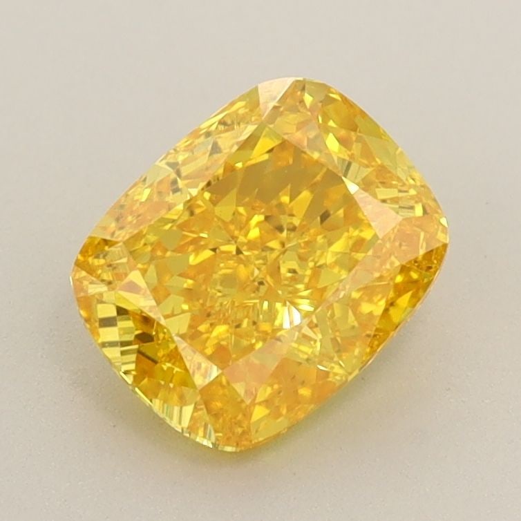 Loose Diamond - CUSHION BRILLIANT 1.16ct Fancy Vivid Yellow VS1: Loose Diamond - CUSHION BRILLIANT 1.16ct Fancy Vivid Yellow VS1 Source: This is a real non-mined Diamond that has been grown in a lab Shape: CUSHION BRILLIANT Carats: 1.16 Color: Fancy Vivid Yellow Ce