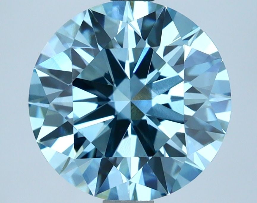 Ideal Loose Diamond - ROUND 3.0ct Fancy Vivid Blue VVS2: Ideal Loose Diamond - ROUND 3.0ct Fancy Vivid Blue VVS2 Source: This is a real non-mined Diamond that has been grown in a lab Shape: ROUND Carats: 3.0 Color: Fancy Vivid Blue Certification: IGI