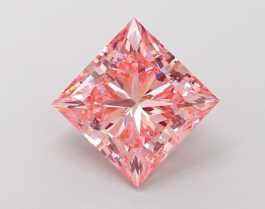 Loose Diamond - PRINCESS 3.03ct Fancy Vivid Pink VVS2: Loose Diamond - PRINCESS 3.03ct Fancy Vivid Pink VVS2 Source: This is a real non-mined Diamond that has been grown in a lab Shape: PRINCESS Carats: 3.03 Color: Fancy Vivid Pink Certification: IGI Vide