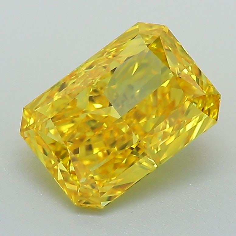 Loose Diamond - RADIANT 1.52ct Fancy Vivid Yellow VS2: Loose Diamond - RADIANT 1.52ct Fancy Vivid Yellow VS2 Source: This is a real non-mined Diamond that has been grown in a lab Shape: RADIANT Carats: 1.52 Color: Fancy Vivid Yellow Certification: IGI