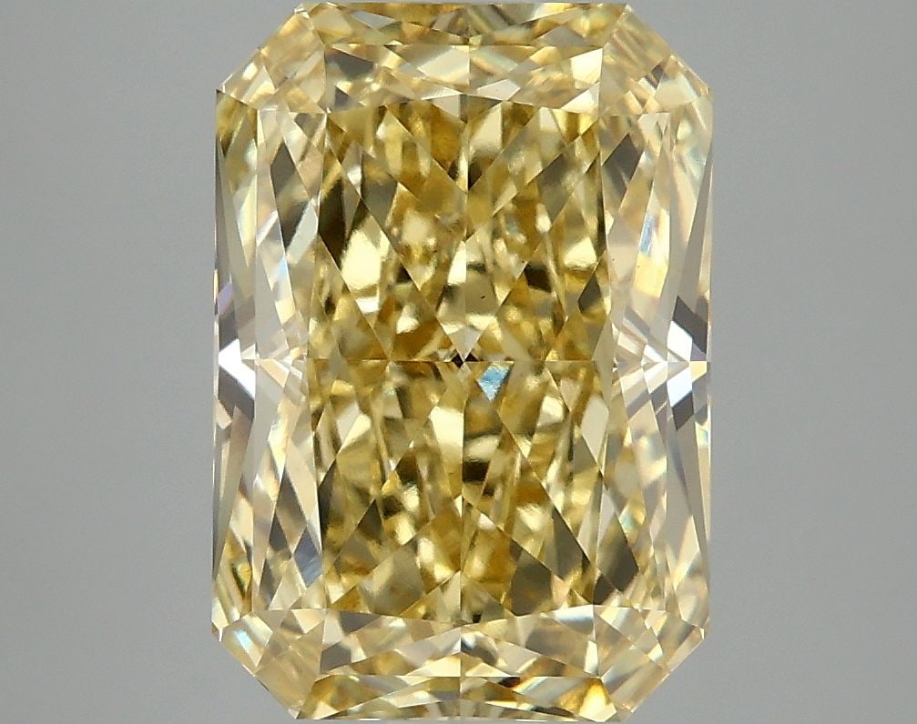 Loose Diamond - RADIANT 5.05ct Fancy Vivid Yellow VS1: Loose Diamond - RADIANT 5.05ct Fancy Vivid Yellow VS1 Source: This is a real non-mined Diamond that has been grown in a lab Shape: RADIANT Carats: 5.05 Color: Fancy Vivid Yellow Certification: IGI