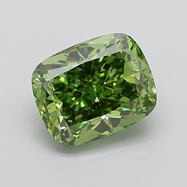 Loose Diamond - CUSHION MODIFIED 2.95ct Fancy Vivid Green VVS2: Loose Diamond - CUSHION MODIFIED 2.95ct Fancy Vivid Green VVS2 Source: This is a real non-mined Diamond that has been grown in a lab Shape: CUSHION MODIFIED Carats: 2.95 Color: Fancy Vivid Green Certi