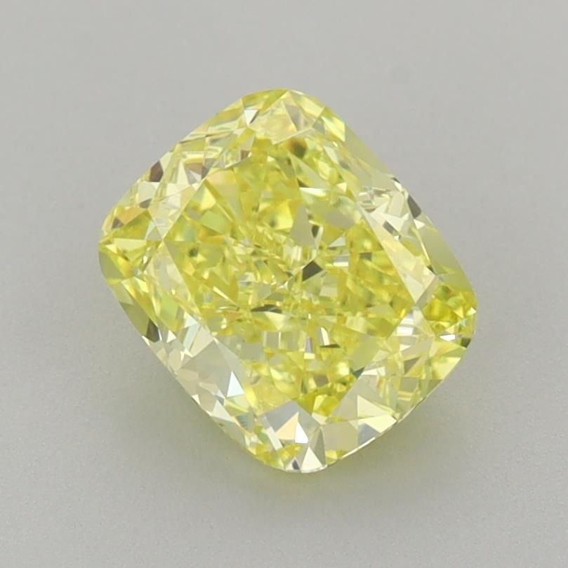 Loose Diamond - CUSHION BRILLIANT 1.53ct Fancy Vivid Yellow VS1: Loose Diamond - CUSHION BRILLIANT 1.53ct Fancy Vivid Yellow VS1 Source: This is a real non-mined Diamond that has been grown in a lab Shape: CUSHION BRILLIANT Carats: 1.53 Color: Fancy Vivid Yellow Ce