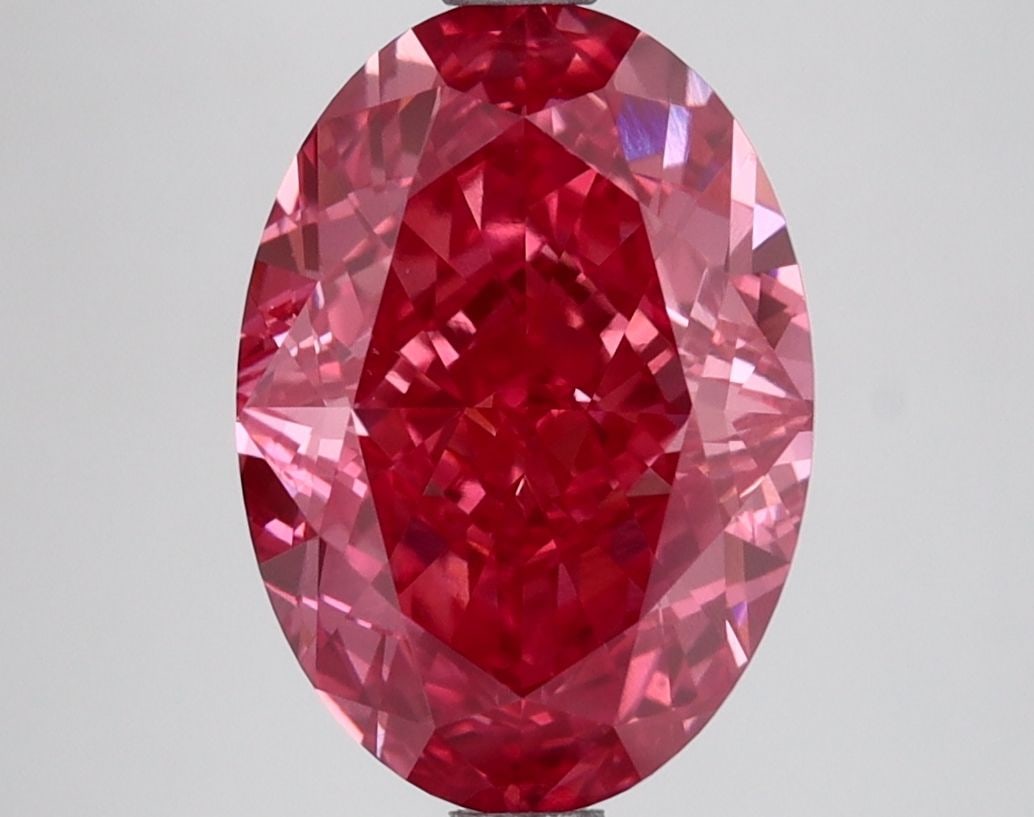 Loose Diamond - OVAL 3.82ct Fancy Vivid Pink VS1: Loose Diamond - OVAL 3.82ct Fancy Vivid Pink VS1 Source: This is a real non-mined Diamond that has been grown in a lab Shape: OVAL Carats: 3.82 Color: Fancy Vivid Pink Certification: IGI Video: