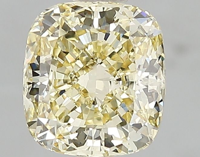 Loose Diamond - CUSHION MODIFIED 1.58ct Fancy Yellow VS1: Loose Diamond - CUSHION MODIFIED 1.58ct Fancy Yellow VS1 Source: This is a real non-mined Diamond that has been grown in a lab Shape: CUSHION MODIFIED Carats: 1.58 Color: Fancy Yellow Certification: I