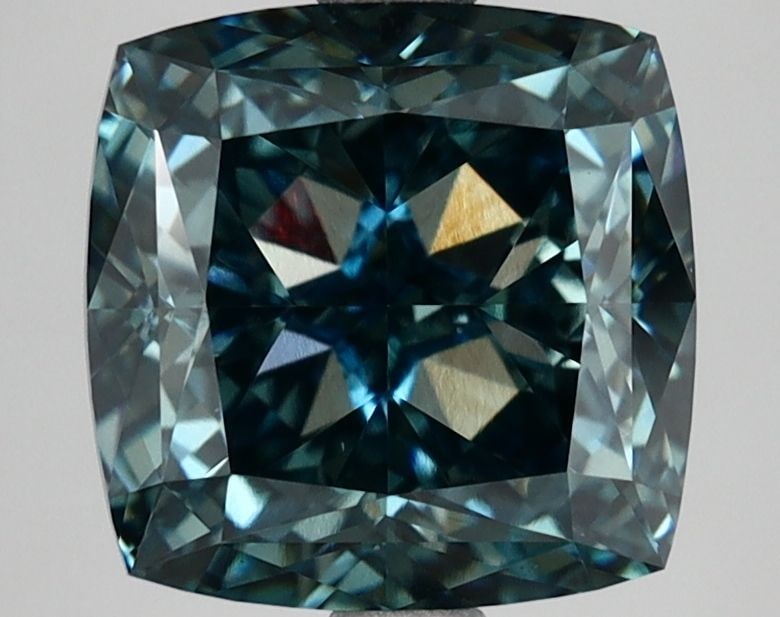 Loose Diamond - CUSHION MODIFIED 4.01ct Fancy Vivid Blue VS1: Loose Diamond - CUSHION MODIFIED 4.01ct Fancy Vivid Blue VS1 Source: This is a real non-mined Diamond that has been grown in a lab Shape: CUSHION MODIFIED Carats: 4.01 Color: Fancy Vivid Blue Certific