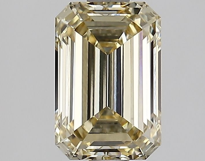 Loose Diamond - EMERALD 1.47ct Fancy Yellow VVS2: Loose Diamond - EMERALD 1.47ct Fancy Yellow VVS2 Source: This is a real non-mined Diamond that has been grown in a lab Shape: EMERALD Carats: 1.47 Color: Fancy Yellow Certification: IGI Video: