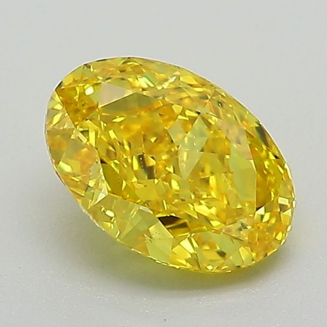Loose Diamond - OVAL 1.28ct Fancy Vivid Yellow SI1: Loose Diamond - OVAL 1.28ct Fancy Vivid Yellow SI1 Source: This is a real non-mined Diamond that has been grown in a lab Shape: OVAL Carats: 1.28 Color: Fancy Vivid Yellow Certification: IGI Video: