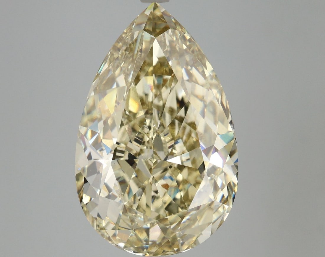 Loose Diamond - PEAR 11.09ct Fancy Yellow VS1: Loose Diamond - PEAR 11.09ct Fancy Yellow VS1 Source: This is a real non-mined Diamond that has been grown in a lab Shape: PEAR Carats: 11.09 Color: Fancy Yellow Certification: IGI Video: