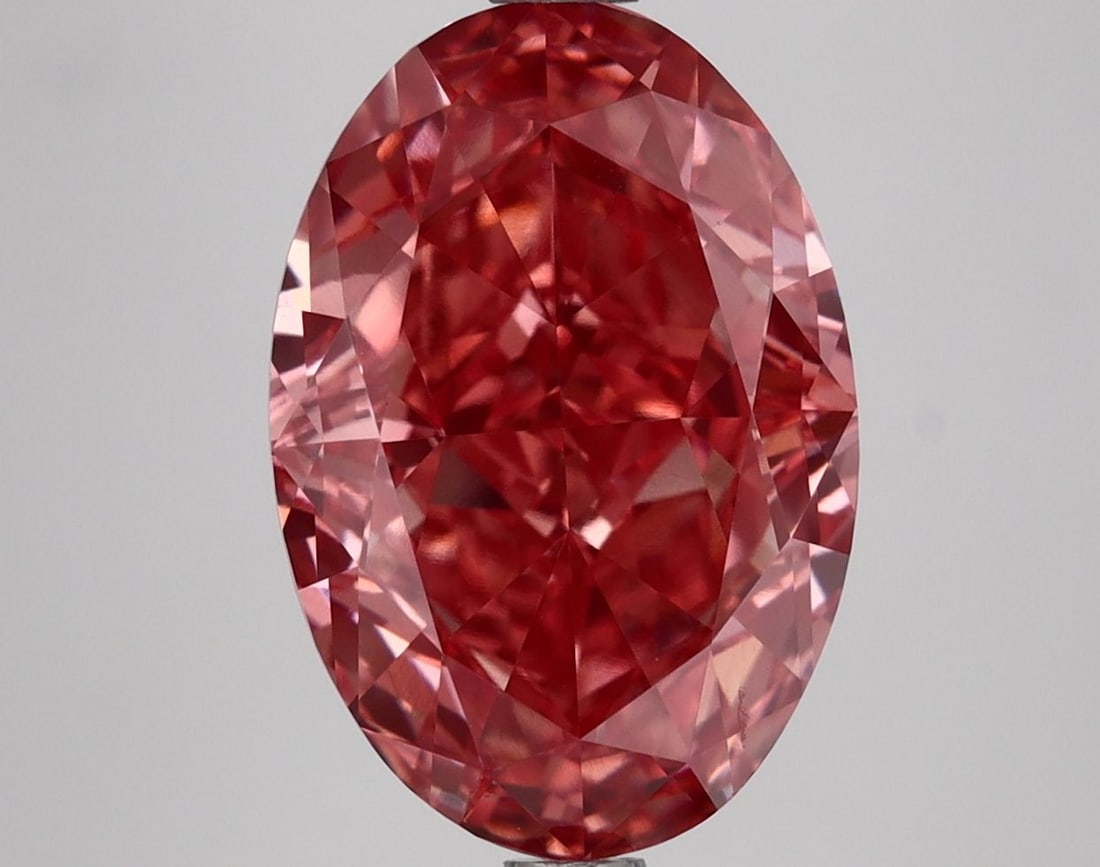 Loose Diamond - OVAL 4.24ct Fancy Vivid Pink VVS2: Loose Diamond - OVAL 4.24ct Fancy Vivid Pink VVS2 Source: This is a real non-mined Diamond that has been grown in a lab Shape: OVAL Carats: 4.24 Color: Fancy Vivid Pink Certification: IGI Video: