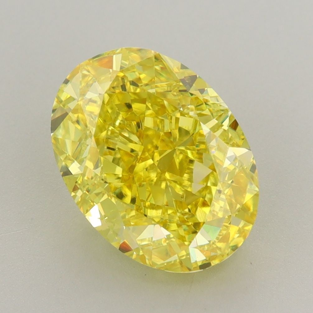 Loose Diamond - OVAL 4.05ct Fancy Vivid Yellow VS1: Loose Diamond - OVAL 4.05ct Fancy Vivid Yellow VS1 Source: This is a real non-mined Diamond that has been grown in a lab Shape: OVAL Carats: 4.05 Color: Fancy Vivid Yellow Certification: IGI Video: