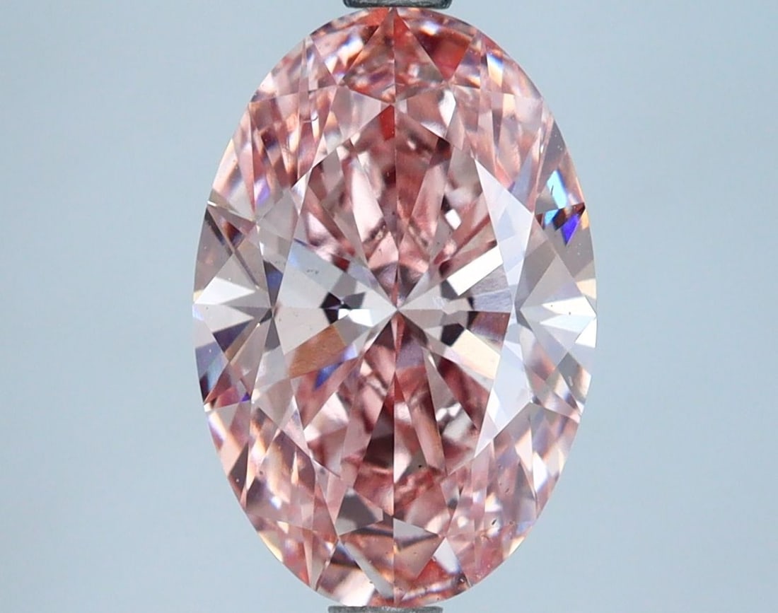 Loose Diamond - OVAL 2.92ct Fancy Intense Brownish Pink VS2: Loose Diamond - OVAL 2.92ct Fancy Intense Brownish Pink VS2 Source: This is a real non-mined Diamond that has been grown in a lab Shape: OVAL Carats: 2.92 Color: Fancy Intense Brownish Pink