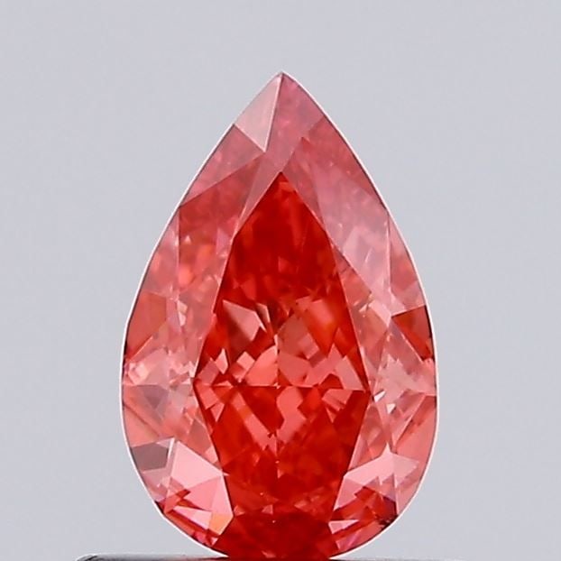 Loose Diamond - PEAR 0.72ct Fancy Vivid Red VS1: Loose Diamond - PEAR 0.72ct Fancy Vivid Red VS1 Source: This is a real non-mined Diamond that has been grown in a lab Shape: PEAR Carats: 0.72 Color: Fancy Vivid Red Certification: NONE Video: