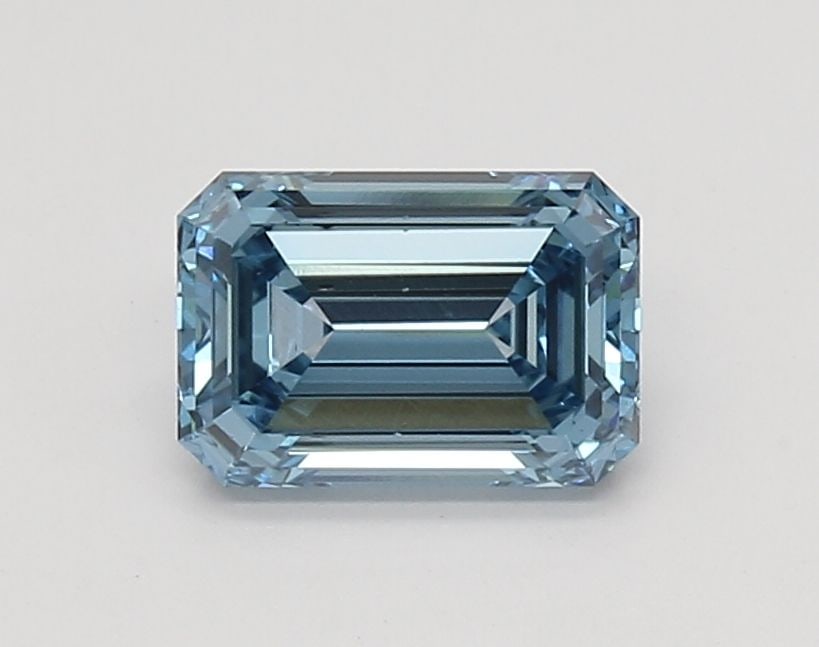 Loose Diamond - EMERALD 1.36ct Fancy Vivid Blue VS1: Loose Diamond - EMERALD 1.36ct Fancy Vivid Blue VS1 Source: This is a real non-mined Diamond that has been grown in a lab Shape: EMERALD Carats: 1.36 Color: Fancy Vivid Blue Certification: IGI Video: