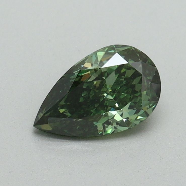 Loose Diamond - PEAR 0.61ct Fancy Vivid Green SI1: Loose Diamond - PEAR 0.61ct Fancy Vivid Green SI1 Source: This is a real non-mined Diamond that has been grown in a lab Shape: PEAR Carats: 0.61 Color: Fancy Vivid Green Certification: IGI Video: