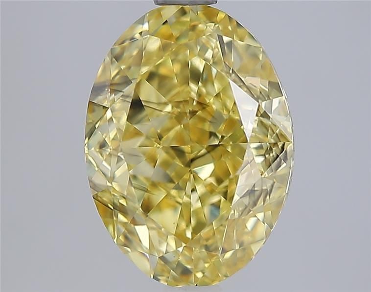 Loose Diamond - OVAL 3.08ct Fancy Vivid Yellow SI1: Loose Diamond - OVAL 3.08ct Fancy Vivid Yellow SI1 Source: This is a real non-mined Diamond that has been grown in a lab Shape: OVAL Carats: 3.08 Color: Fancy Vivid Yellow Certification: IGI Video: