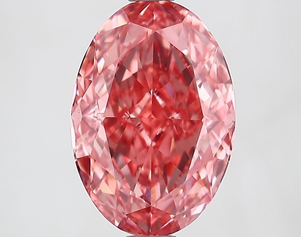 Loose Diamond - OVAL 2.62ct Fancy Vivid Pink VS1: Loose Diamond - OVAL 2.62ct Fancy Vivid Pink VS1 Source: This is a real non-mined Diamond that has been grown in a lab Shape: OVAL Carats: 2.62 Color: Fancy Vivid Pink Certification: IGI Video: