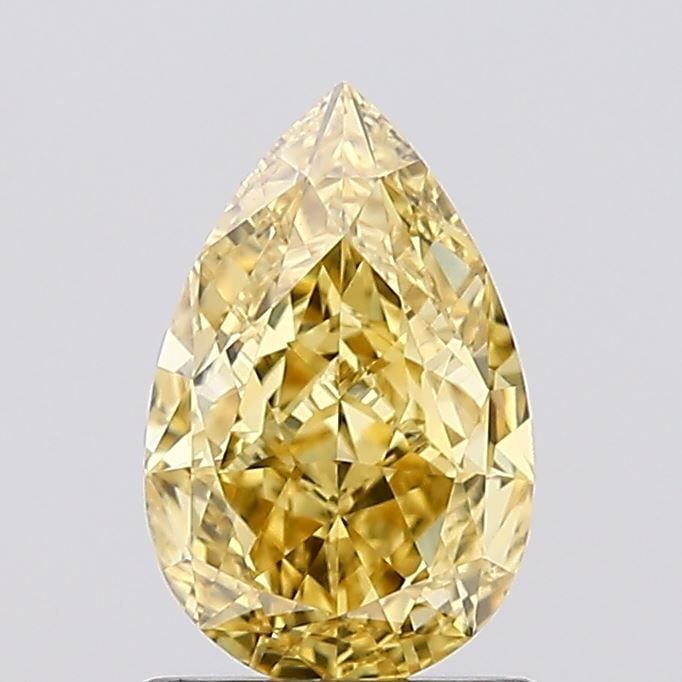 Loose Diamond - PEAR 1.16ct Fancy Vivid Yellow VS1: Loose Diamond - PEAR 1.16ct Fancy Vivid Yellow VS1 Source: This is a real non-mined Diamond that has been grown in a lab Shape: PEAR Carats: 1.16 Color: Fancy Vivid Yellow Certification: IGI Video: