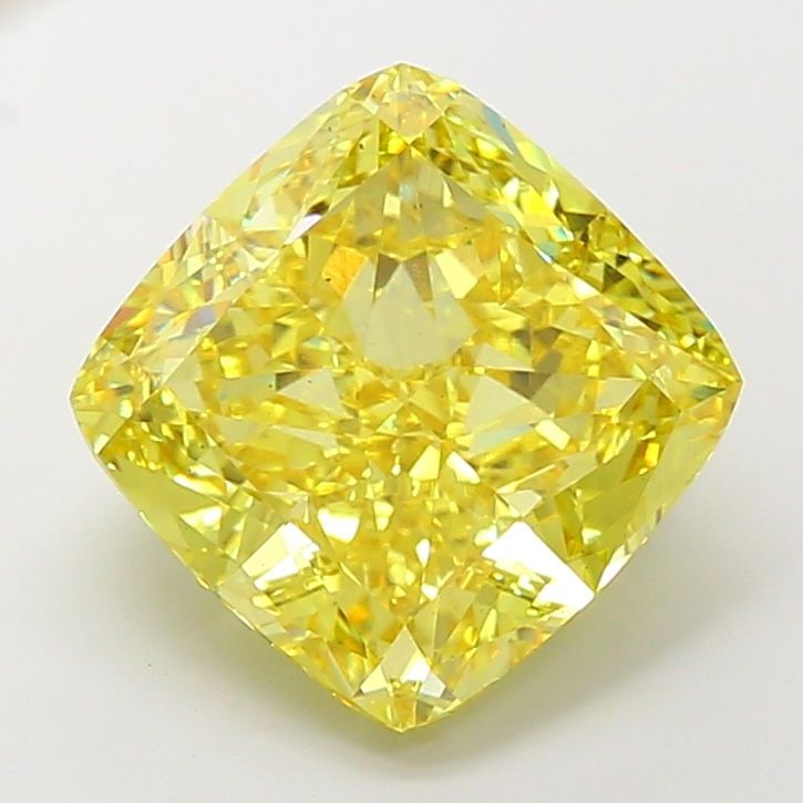 Loose Diamond - CUSHION MODIFIED 11.1ct Fancy Vivid Yellow VS2: Loose Diamond - CUSHION MODIFIED 11.1ct Fancy Vivid Yellow VS2 Source: This is a real non-mined Diamond that has been grown in a lab Shape: CUSHION MODIFIED Carats: 11.1 Color: Fancy Vivid Yellow Cert