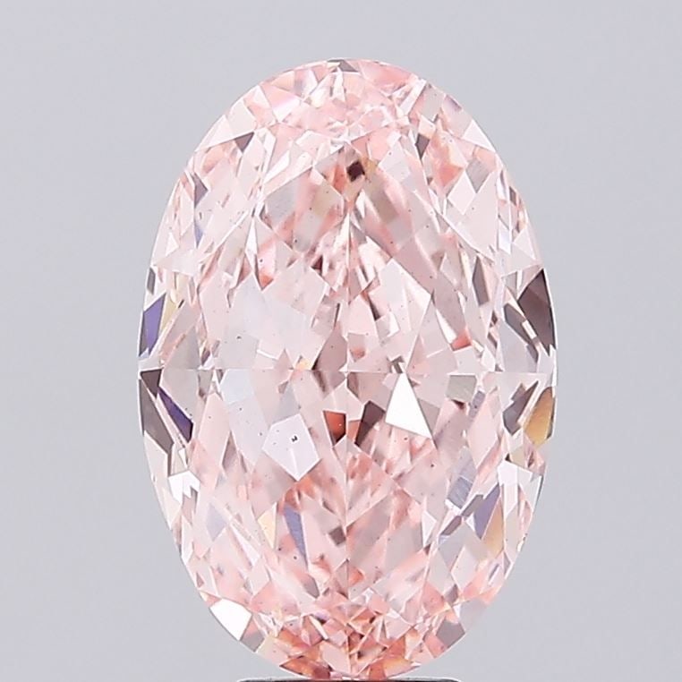 Loose Diamond - OVAL 9.16ct Fancy Vivid Pink VS2: Loose Diamond - OVAL 9.16ct Fancy Vivid Pink VS2 Source: This is a real non-mined Diamond that has been grown in a lab Shape: OVAL Carats: 9.16 Color: Fancy Vivid Pink Certification: IGI Video:
