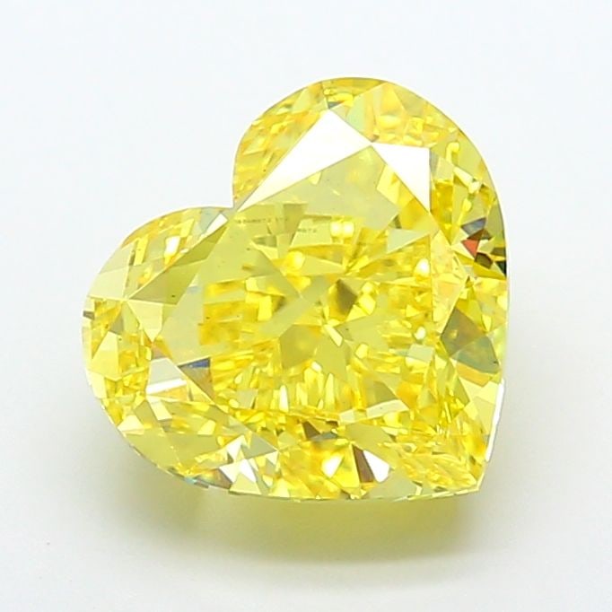 Loose Diamond - HEART 8.69ct Fancy Vivid Yellow VS1: Loose Diamond - HEART 8.69ct Fancy Vivid Yellow VS1 Source: This is a real non-mined Diamond that has been grown in a lab Shape: HEART Carats: 8.69 Color: Fancy Vivid Yellow Certification: IGI Video:
