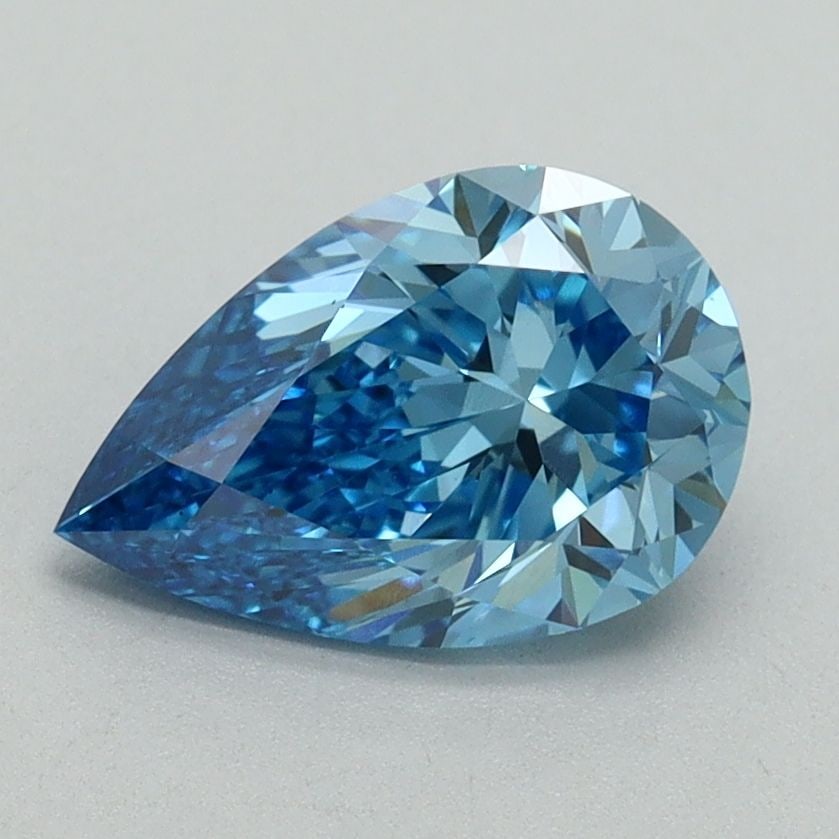 Loose Diamond - PEAR 1.52ct Fancy Vivid Blue VS1: Loose Diamond - PEAR 1.52ct Fancy Vivid Blue VS1 Source: This is a real non-mined Diamond that has been grown in a lab Shape: PEAR Carats: 1.52 Color: Fancy Vivid Blue Certification: IGI Video:
