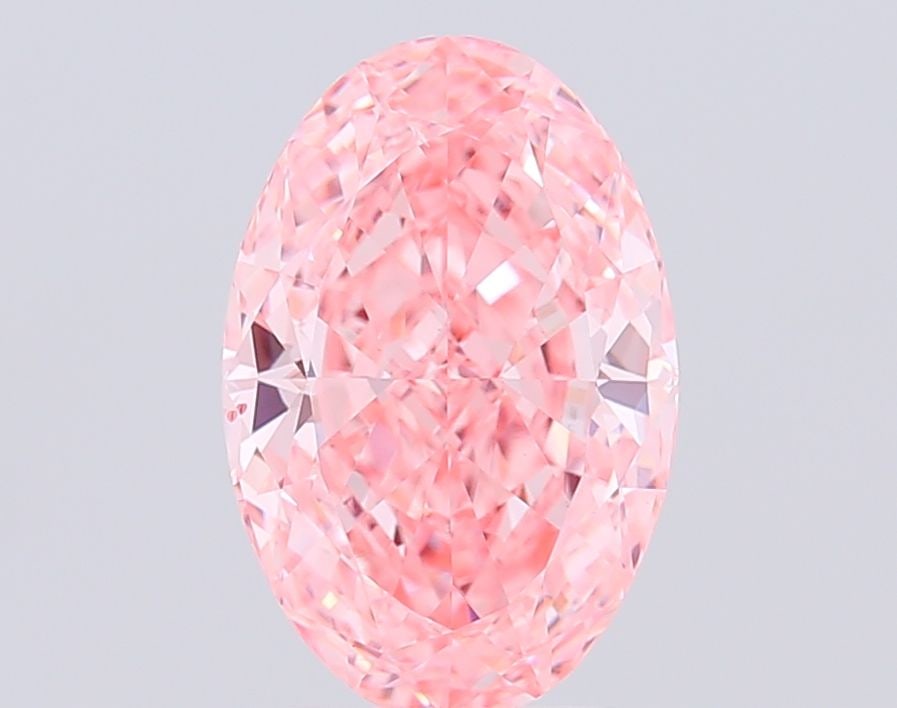 Loose Diamond - OVAL 3.56ct Fancy Vivid Pink VS2: Loose Diamond - OVAL 3.56ct Fancy Vivid Pink VS2 Source: This is a real non-mined Diamond that has been grown in a lab Shape: OVAL Carats: 3.56 Color: Fancy Vivid Pink Certification: IGI Video: