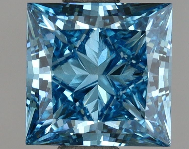 Loose Diamond - PRINCESS 1.56ct Fancy Vivid Blue VS1 (1 of 1)