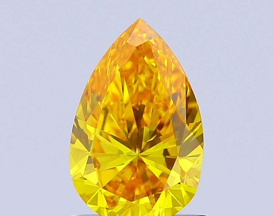 Loose Diamond - PEAR 0.99ct Fancy Vivid Yellow VS1: Loose Diamond - PEAR 0.99ct Fancy Vivid Yellow VS1 Source: This is a real non-mined Diamond that has been grown in a lab Shape: PEAR Carats: 0.99 Color: Fancy Vivid Yellow Certification: IGI Video: