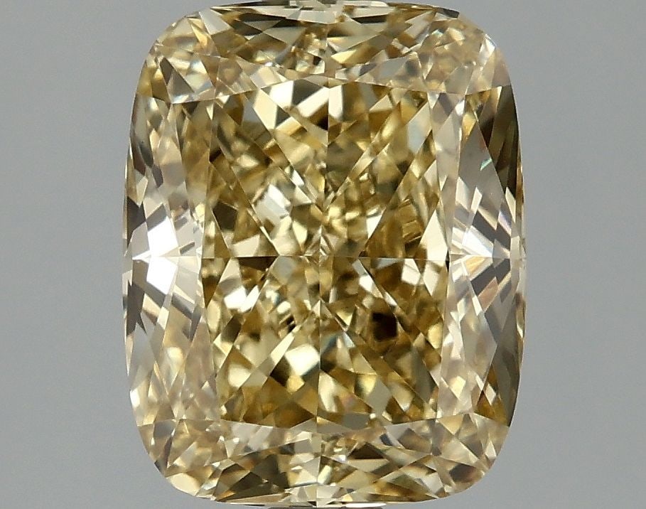 Loose Diamond - CUSHION BRILLIANT 2.05ct Fancy Yellow VS1: Loose Diamond - CUSHION BRILLIANT 2.05ct Fancy Yellow VS1 Source: This is a real non-mined Diamond that has been grown in a lab Shape: CUSHION BRILLIANT Carats: 2.05 Color: Fancy Yellow Certification: