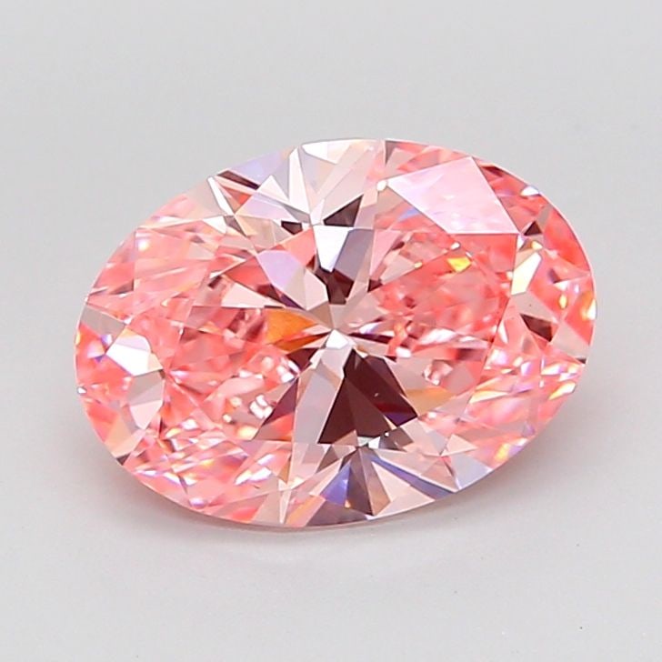 Loose Diamond - OVAL 3.05ct Fancy Vivid Pink VS1: Loose Diamond - OVAL 3.05ct Fancy Vivid Pink VS1 Source: This is a real non-mined Diamond that has been grown in a lab Shape: OVAL Carats: 3.05 Color: Fancy Vivid Pink Certification: IGI Video: