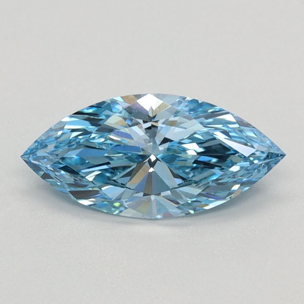 Loose Diamond - MARQUISE 0.99ct Fancy Vivid Blue VS1: Loose Diamond - MARQUISE 0.99ct Fancy Vivid Blue VS1 Source: This is a real non-mined Diamond that has been grown in a lab Shape: MARQUISE Carats: 0.99 Color: Fancy Vivid Blue Certification: IGI Video