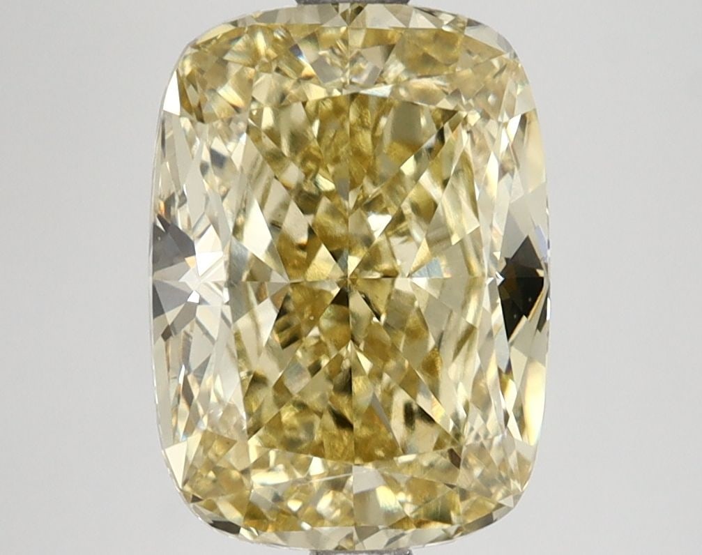 Loose Diamond - CUSHION MODIFIED 4.01ct Fancy Intense Yellow VS2: Loose Diamond - CUSHION MODIFIED 4.01ct Fancy Intense Yellow VS2 Source: This is a real non-mined Diamond that has been grown in a lab Shape: CUSHION MODIFIED Carats: 4.01 Color: Fancy Intense Yellow