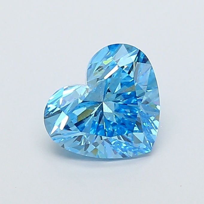 Loose Diamond - HEART 2.01ct Fancy Vivid Blue VS2: Loose Diamond - HEART 2.01ct Fancy Vivid Blue VS2 Source: This is a real non-mined Diamond that has been grown in a lab Shape: HEART Carats: 2.01 Color: Fancy Vivid Blue Certification: NONE Video: