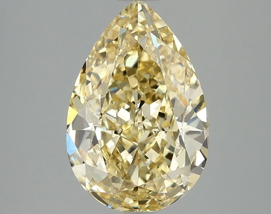 Loose Diamond - PEAR 3.0ct Fancy Intense Yellow VS1: Loose Diamond - PEAR 3.0ct Fancy Intense Yellow VS1 Source: This is a real non-mined Diamond that has been grown in a lab Shape: PEAR Carats: 3.0 Color: Fancy Intense Yellow Certification: IGI Video: