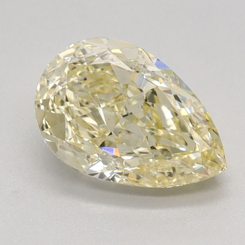 Loose Diamond - PEAR 1.34ct Fancy Yellow VS2: Loose Diamond - PEAR 1.34ct Fancy Yellow VS2 Source: This is a real non-mined Diamond that has been grown in a lab Shape: PEAR Carats: 1.34 Color: Fancy Yellow Certification: IGI Video: