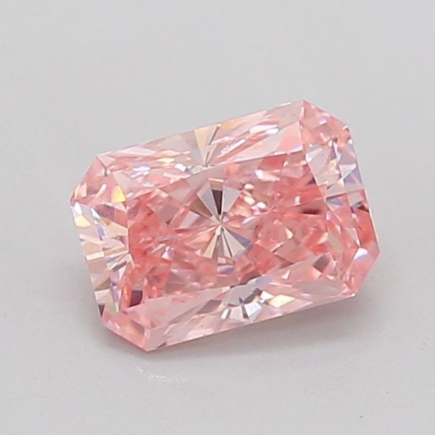 Loose Diamond - RADIANT 0.91ct Fancy Vivid Pink VS2: Loose Diamond - RADIANT 0.91ct Fancy Vivid Pink VS2 Source: This is a real non-mined Diamond that has been grown in a lab Shape: RADIANT Carats: 0.91 Color: Fancy Vivid Pink Certification: IGI Video: