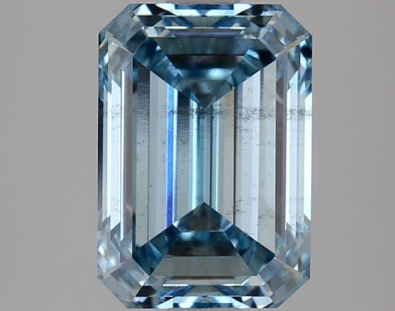 Loose Diamond - EMERALD 3.03ct Fancy Intense Blue VS2 (1 of 1)