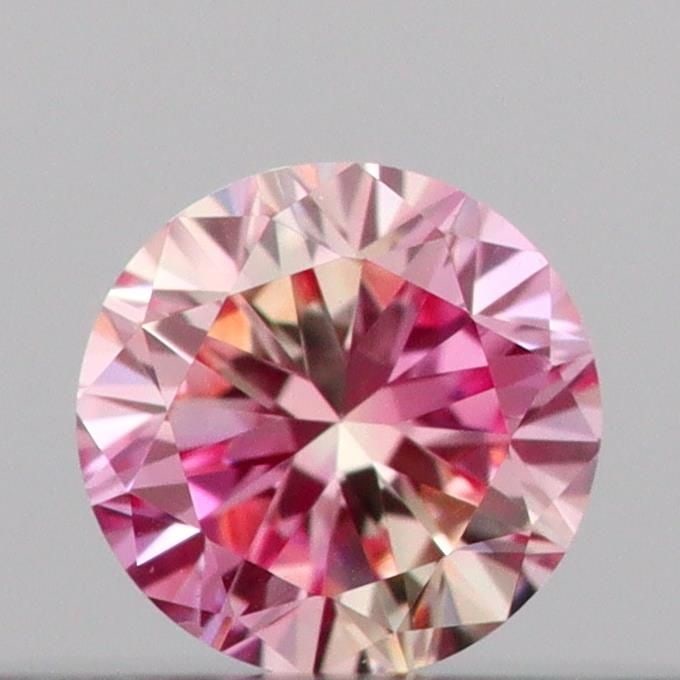 Loose Diamond - ROUND 0.1ct Fancy Intense Pink VVS2 (1 of 1)
