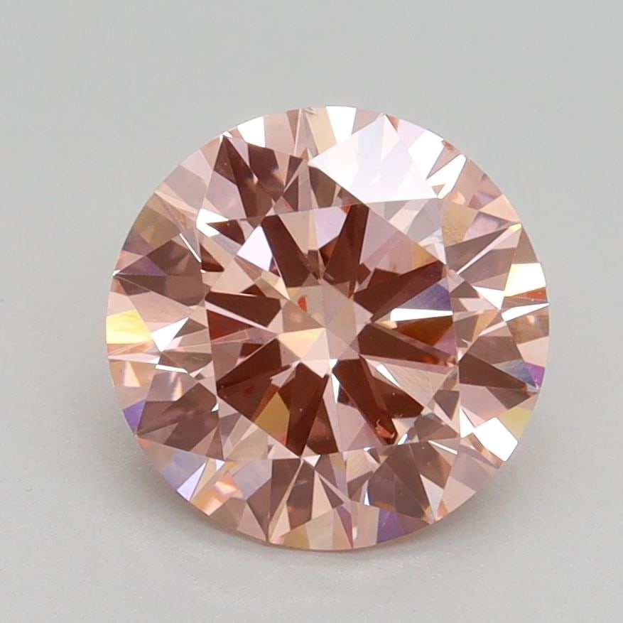 Loose Diamond - ROUND 2.13ct Fancy Intense Pink VS2: Loose Diamond - ROUND 2.13ct Fancy Intense Pink VS2 Source: This is a real non-mined Diamond that has been grown in a lab Shape: ROUND Carats: 2.13 Color: Fancy Intense Pink Certification: IGI Video: