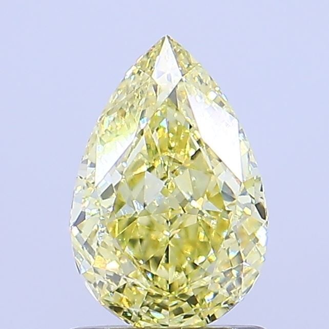 Loose Diamond - PEAR 1.08ct Fancy Intense Yellow VVS2: Loose Diamond - PEAR 1.08ct Fancy Intense Yellow VVS2 Source: This is a real non-mined Diamond that has been grown in a lab Shape: PEAR Carats: 1.08 Color: Fancy Intense Yellow Certification: IGI Vide