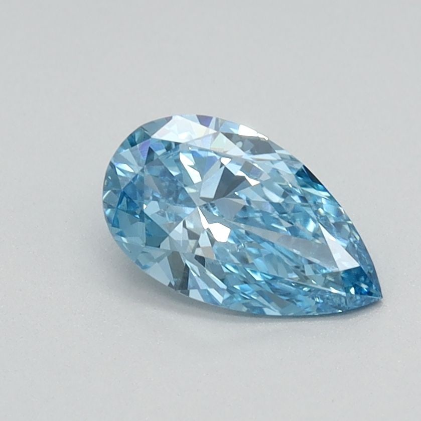 Loose Diamond - PEAR 0.53ct Fancy Vivid Blue VS1: Loose Diamond - PEAR 0.53ct Fancy Vivid Blue VS1 Source: This is a real non-mined Diamond that has been grown in a lab Shape: PEAR Carats: 0.53 Color: Fancy Vivid Blue Certification: IGI Video: